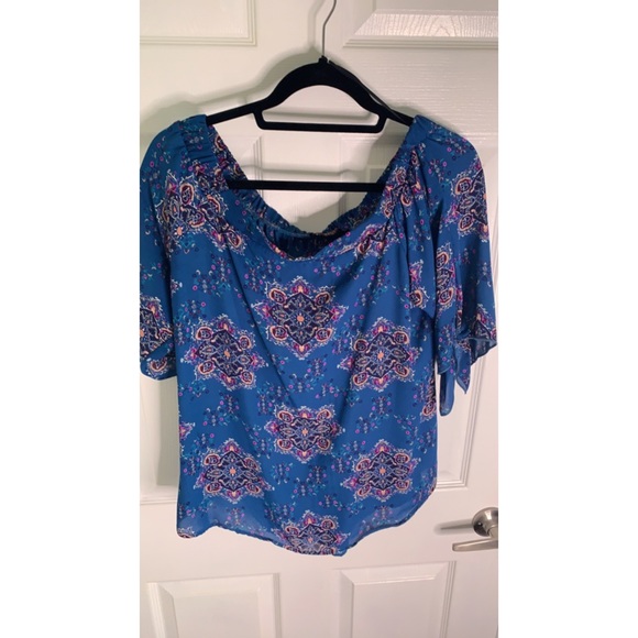 Renee C. Tops - Off the shoulder floral top